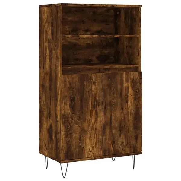 vidaXL Förvaringsskåp rökfärgad ek 60x36x110 cm konstruerat trä Sista chansen