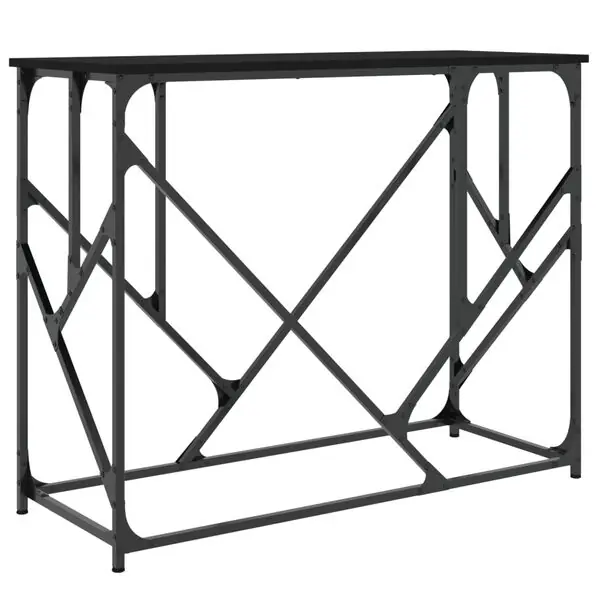 Trygg betalning vidaXL Avlastningsbord svart 100x40x80 cm konstruerat trä