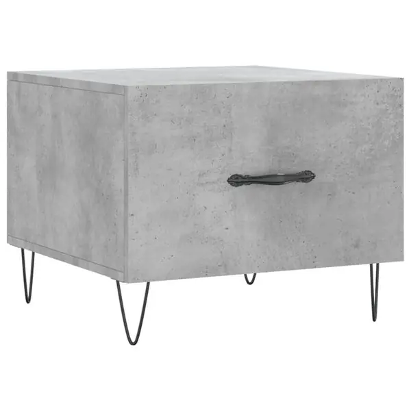 vidaXL Soffbord betonggrå 50x50x40 cm konstruerat trä Endast idag