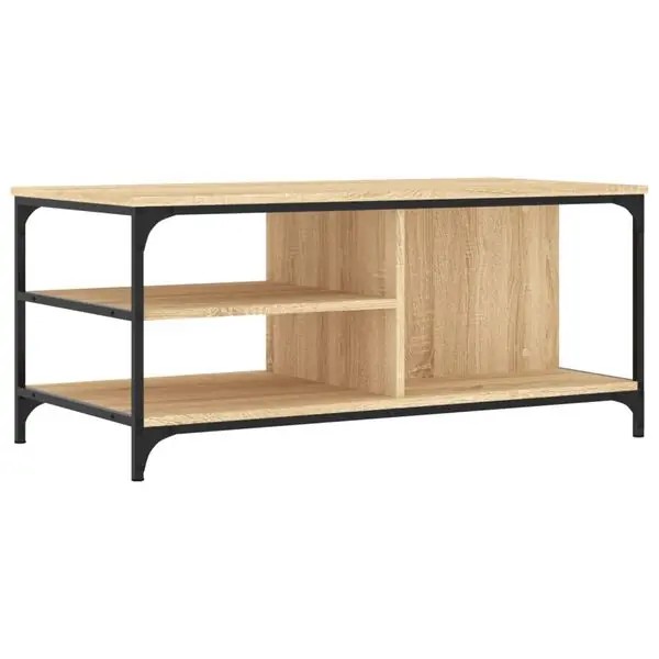 Rabatt vidaXL Soffbord sonoma-ek 100x50x45 cm konstruerat trä