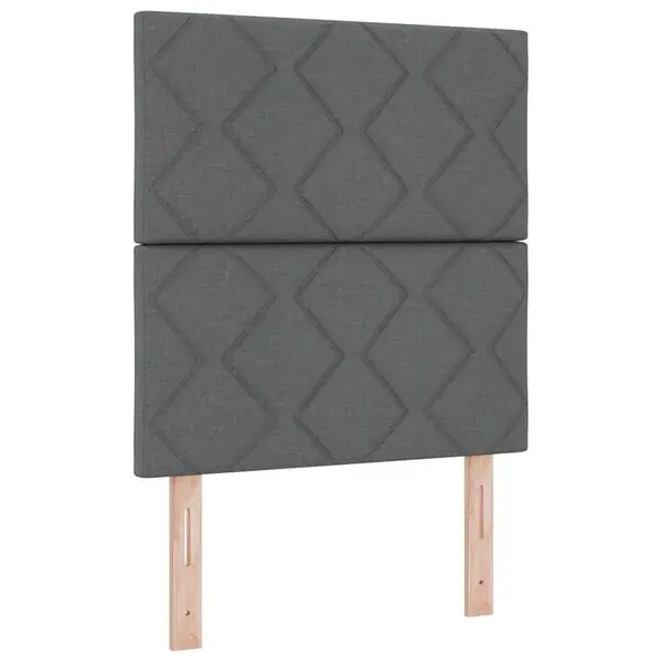 vidaXL Huvudgavel Mörkgrå 80 cm tyg Rabatt