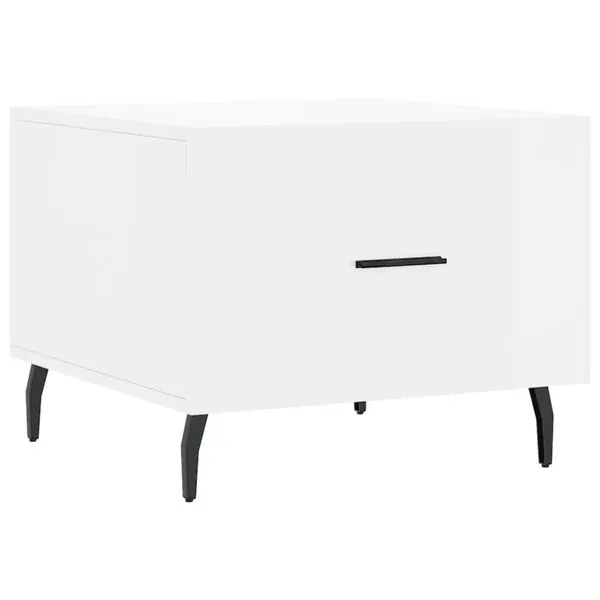 vidaXL Soffbord vit högglans 50x50x40 cm konstruerat trä Outlet