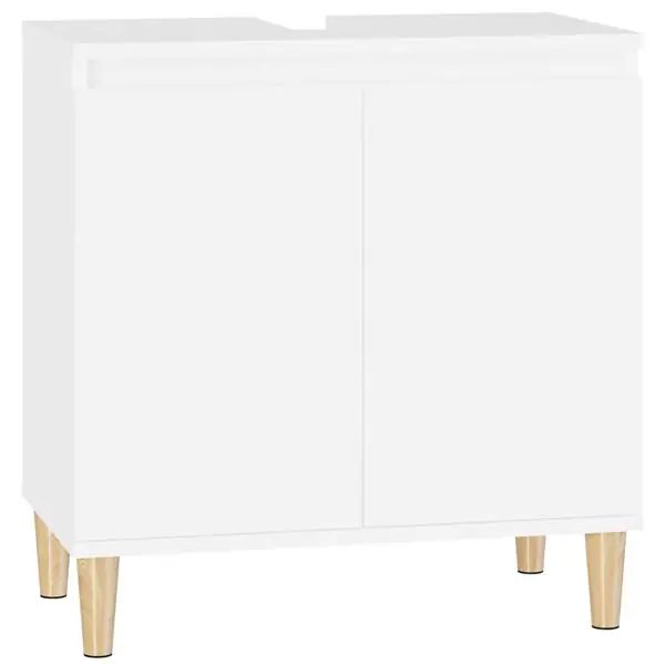 vidaXL Tvättställsskåp vit 58x33x60 cm konstruerat trä Reapris