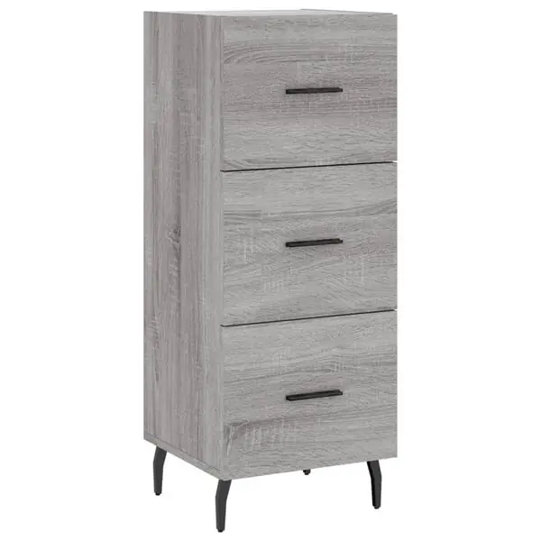 Trygg betalning vidaXL Skåp grå sonoma 34,5x34x90 cm konstruerat trä