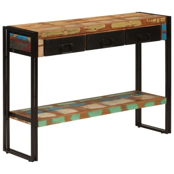 vidaXL Konsolbord 110x30x76 cm massivt återvunnet trä Populärt val