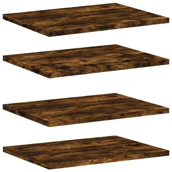 Snabb frakt vidaXL Vägghyllor 4 st rökfärgad ek 40x30x1,5 cm konstruerat trä