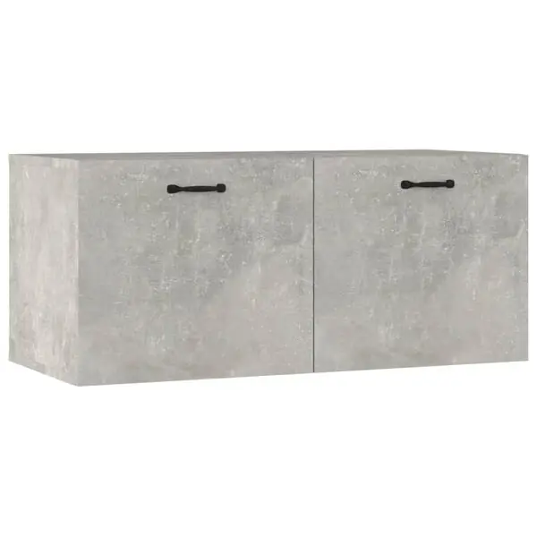 vidaXL Väggskåp betonggrå 80x36,5x35 cm konstruerat trä Extra rabatt