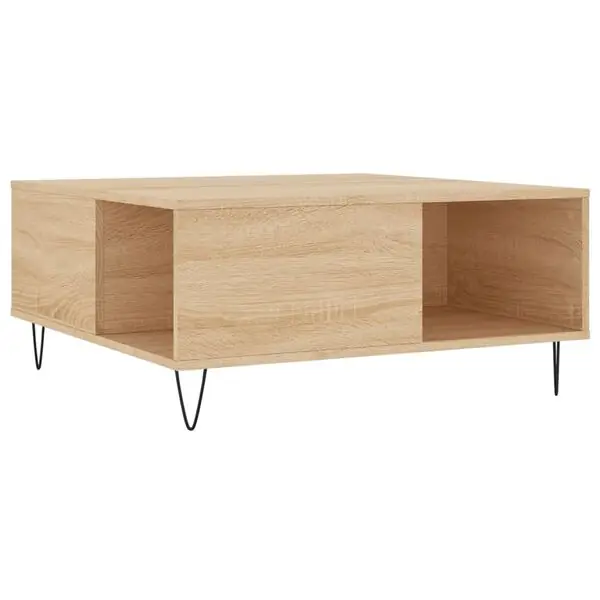 Snabb leverans vidaXL Soffbord sonoma-ek 80x80x36,5 cm konstruerat trä