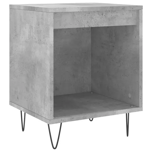 vidaXL Sängbord betonggrå 40x35x50 cm konstruerat trä Köp nu