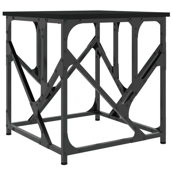 Populär vidaXL Soffbord svart 45x45x47,5 cm konstruerat trä