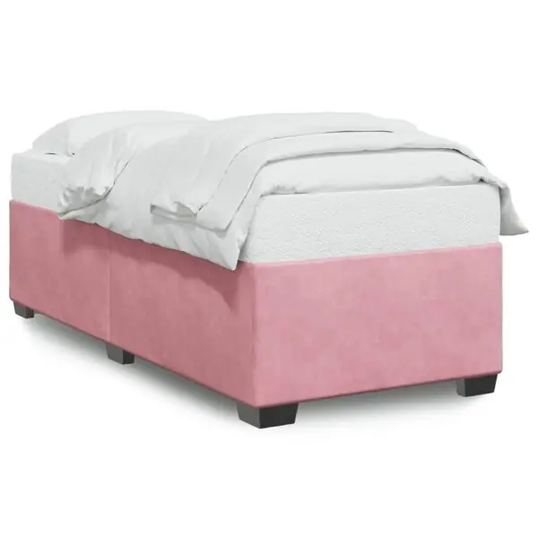 vidaXL Sängram rosa 80x200 cm sammet Endast denna vecka