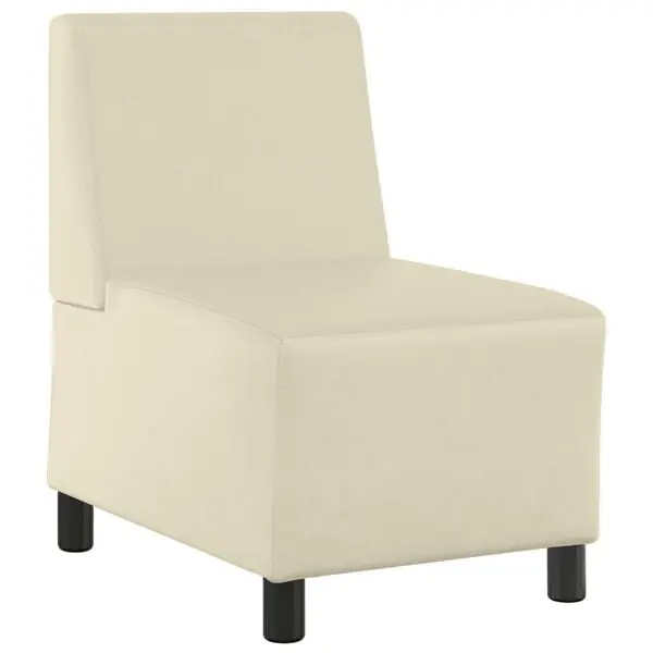 vidaXL | Modulsofa utan armstöd | Kräm 55 x 74 x 82 cm Konstläder Endast denna vecka