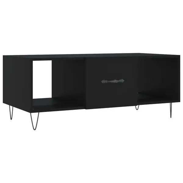 Kundfavorit vidaXL Soffbord svart 102x50x40 cm konstruerat trä