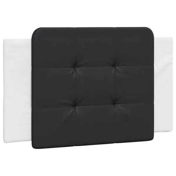 vidaXL Headboard Cushion "Zadar" Black and White 80 cm Faux Leather Beställ idag