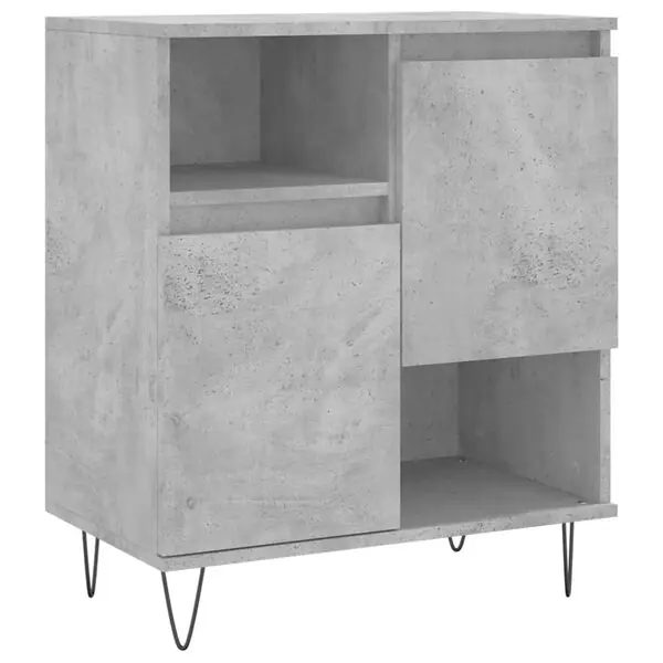 vidaXL Byrå betonggrå 60x35x70 cm konstruerat trä Kundfavorit