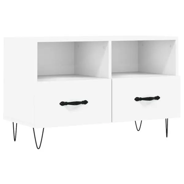vidaXL Tv-bänk vit 80x36x50 cm konstruerat trä Erbjudandepris