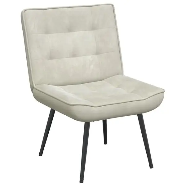 Begränsat antal vidaXL Vilstol gräddvit 64x74x84 cm sammet