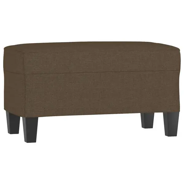 Säker betalning vidaXL Bänk brun 70x35x41 cm tyg