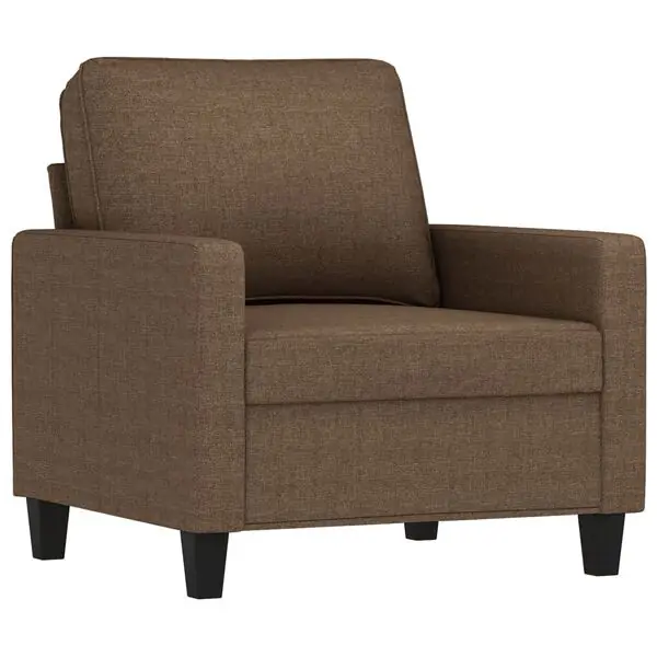 vidaXL Fåtölj brun 60 cm tyg Erbjudandepris