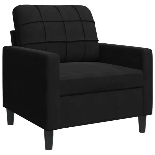 vidaXL Fåtölj Svart 60 cm sammet Handla nu