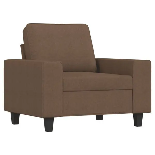 Snabb frakt vidaXL Fåtölj brun 60 cm tyg
