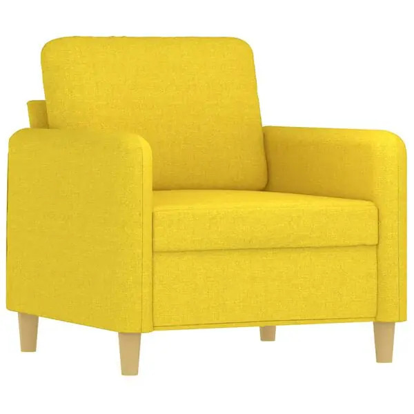 vidaXL Fåtölj ljusgul 60 cm tyg Reapris