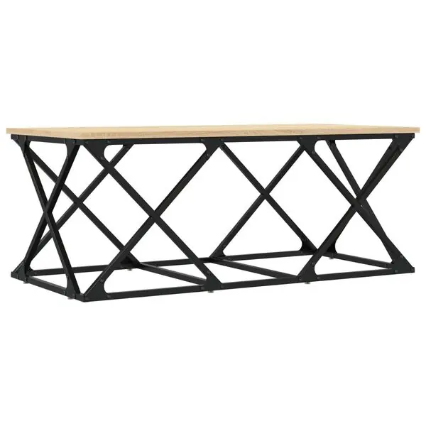 vidaXL Soffbord sonoma-ek 100x49x40 cm konstruerat trä Bästa pris