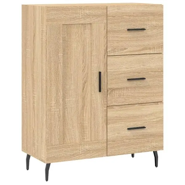 Fynd vidaXL Skänk sonoma-ek 69,5x34x90 cm konstruerat trä