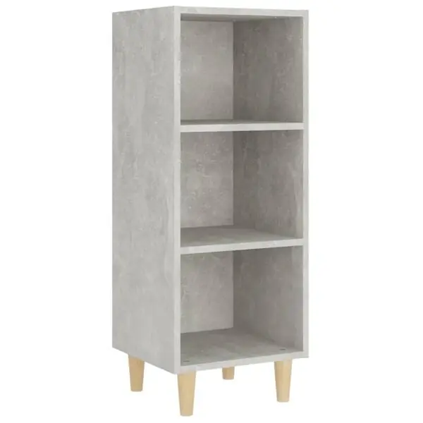 vidaXL Skänk betonggrå 34,5x32,5x90 cm konstruerat trä Fri frakt
