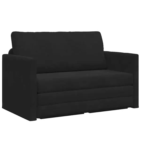 vidaXL Soffsäng Svart 124 x 71 x 78 cm Sammet Köp nu