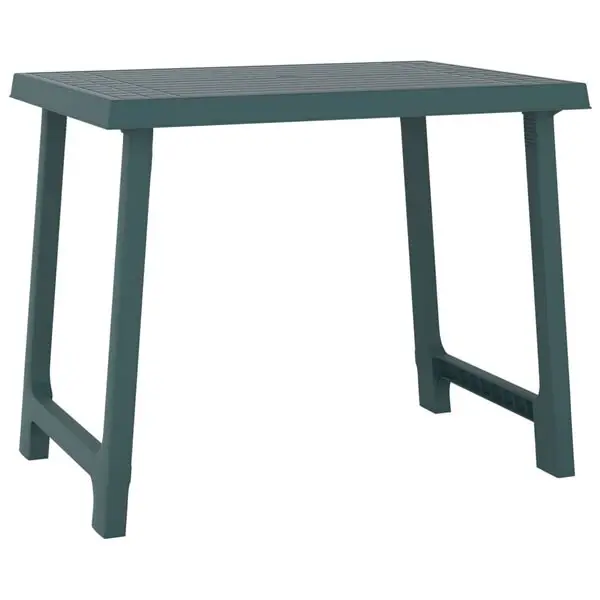 Fynd vidaXL Campingbord grön 79x56x64 cm PP träutseende
