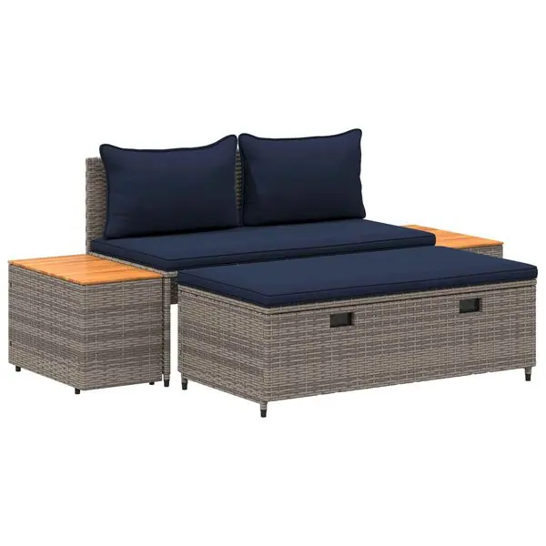 Handla nu vidaXL Utomhussoffset 4-Antal sittplatser 4 pcs 55 x 30 x 39 cm