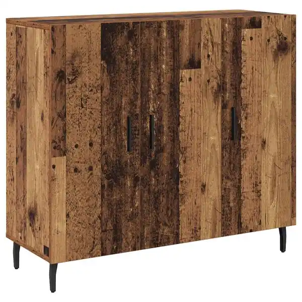 I lager vidaXL Sideboard Gammalt trä 90 x 34 x 80 cm Konstruerat trä