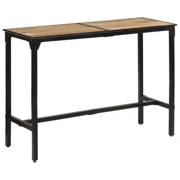 vidaXL Barbord 150x55x107 cm massivt grovt mangoträ Sista chansen