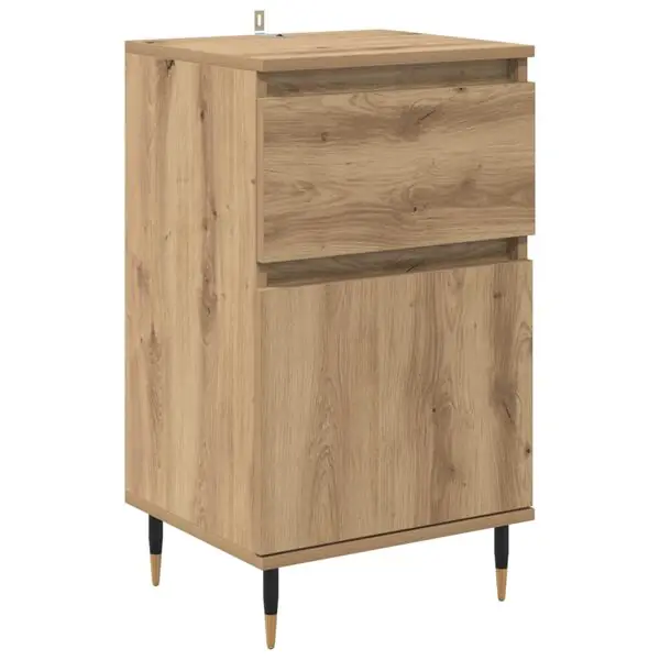 Rabatt vidaXL Sideboard Artisan Ek 40 x 35 x 70 cm Konstruerat trä och järn