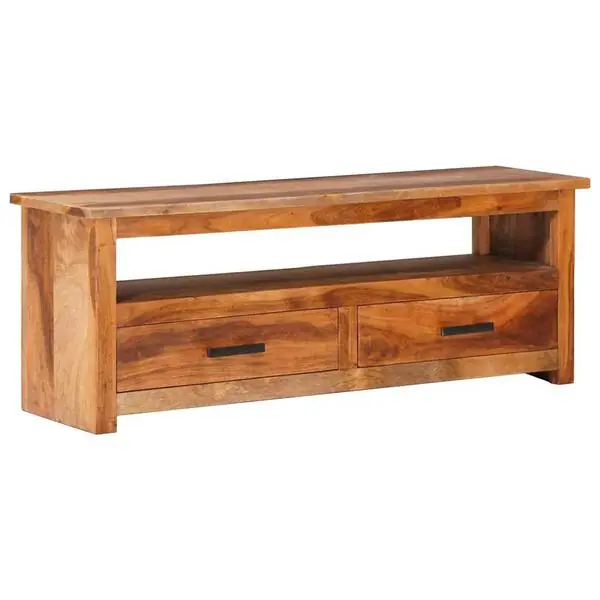 Rea vidaXL Tv-bänk 118x30x40 cm massivt trä