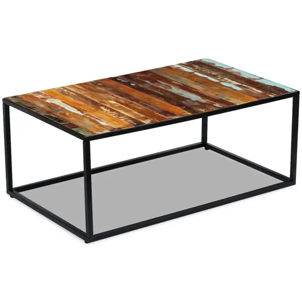 Säker betalning vidaXL Soffbord massivt återvunnet trä 100x60x40 cm