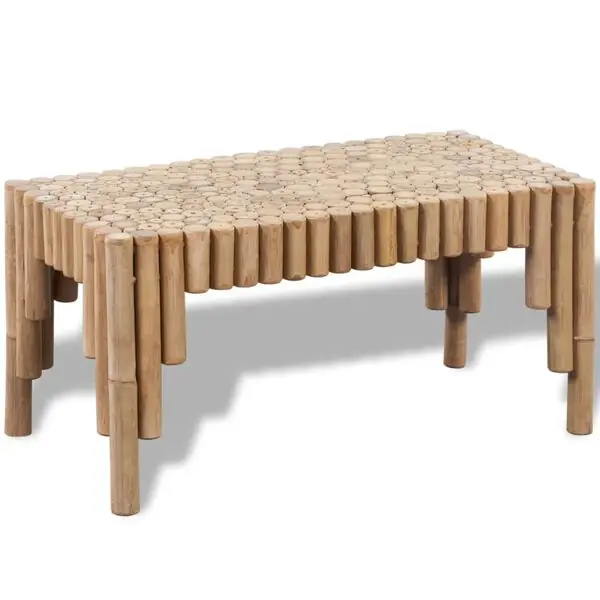 Premium vidaXL Soffbord bambu