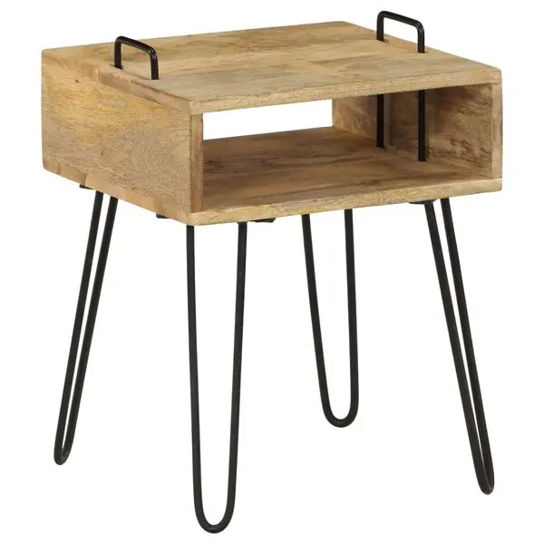 Köp nu vidaXL Sängbord massivt mangoträ 40x34x47 cm