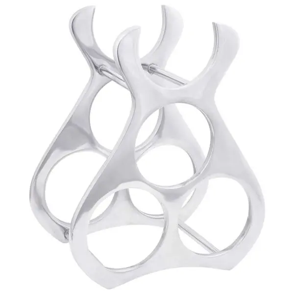 vidaXL Vinställ Silver 23 x 14 x 28 cm Aluminium Kampanj