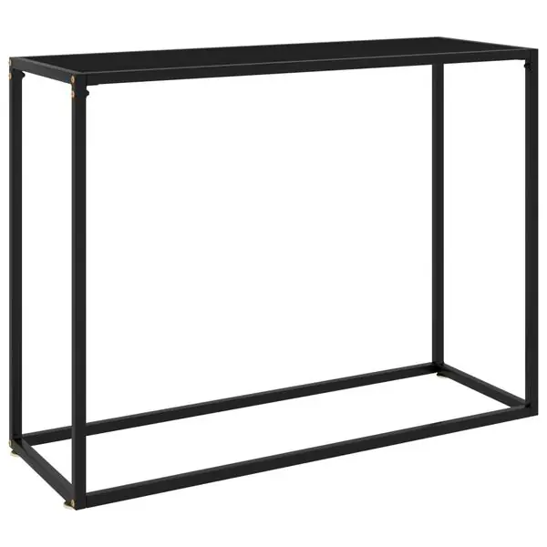 vidaXL Konsolbord svart 100x35x75 cm härdat glas Rea