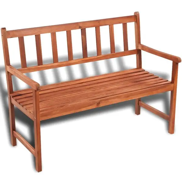 vidaXL Trädgårdsbänk 120 cm massivt akaciaträ Extra rabatt