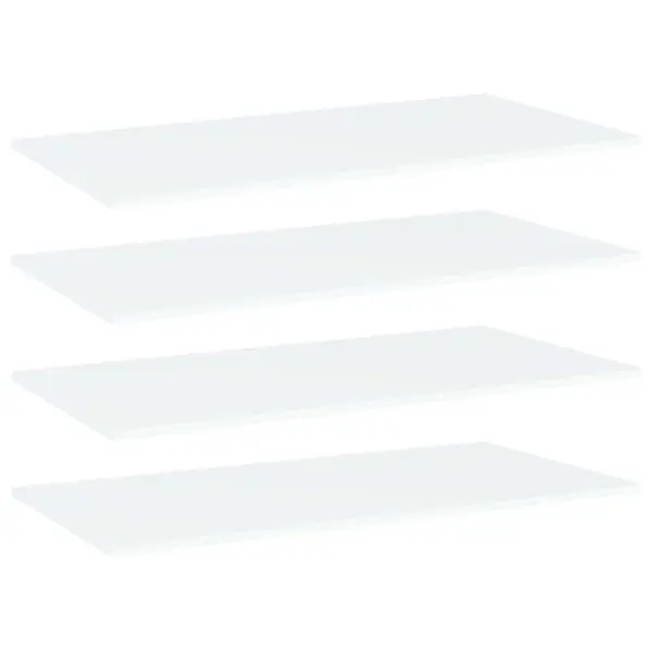 Fynd vidaXL Hyllplan 4 st vit 80x20x1,5 cm konstruerat trä