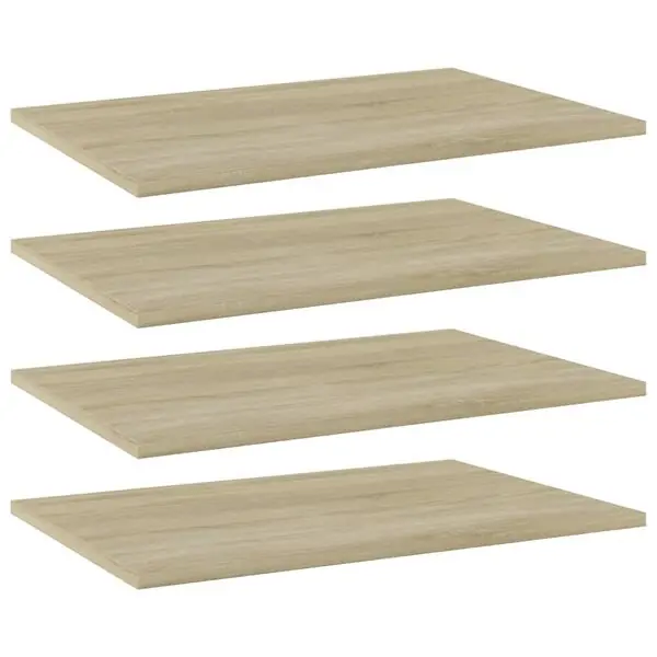 Populär vidaXL Hyllplan 4 st sonoma-ek 60x40x1,5 cm konstruerat trä