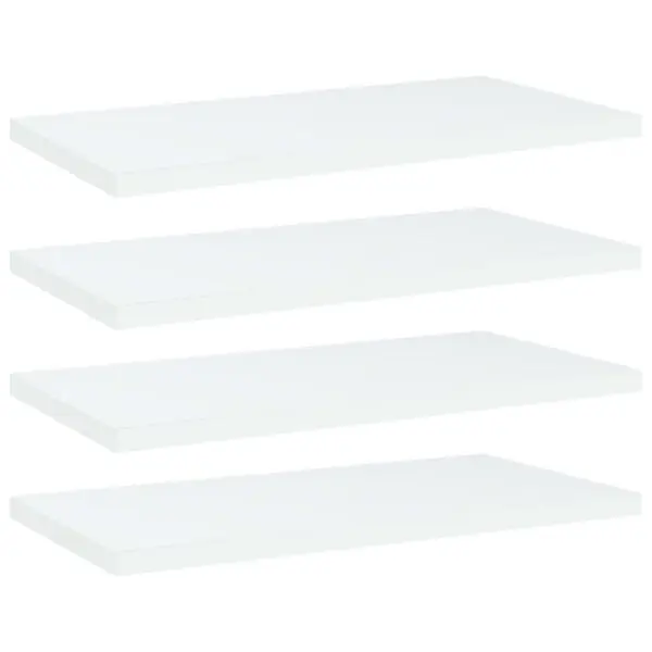 Begränsat antal vidaXL Hyllplan 4 st vit 40x20x1,5 cm konstruerat trä
