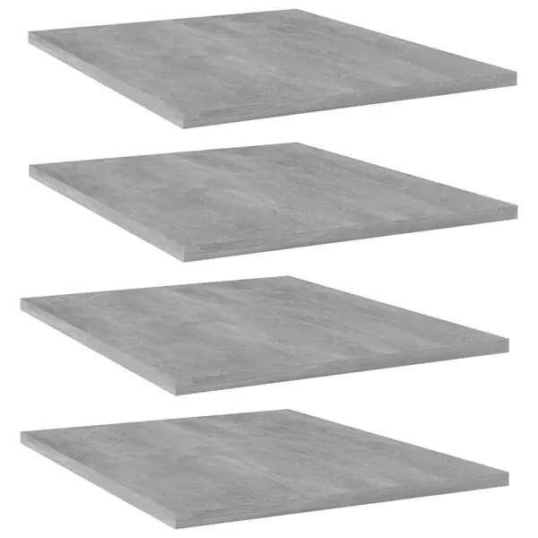 Beställ nu vidaXL Hyllplan 4 st betonggrå 40x50x1,5 cm konstruerat trä