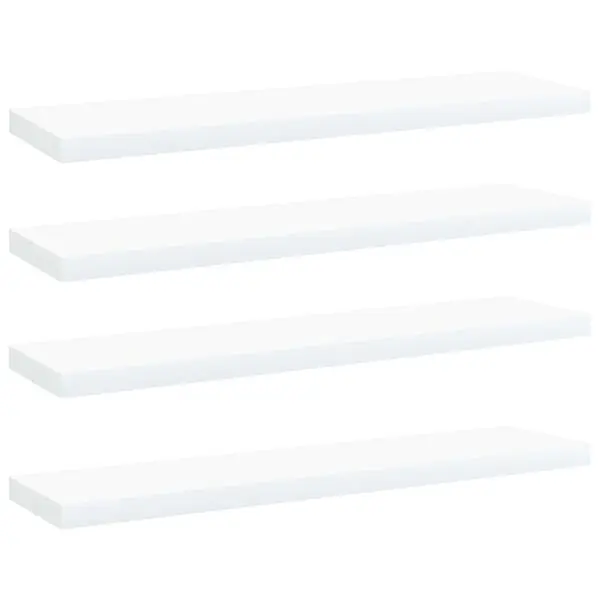 Begränsat antal vidaXL Hyllplan 4 st vit 40x10x1,5 cm konstruerat trä