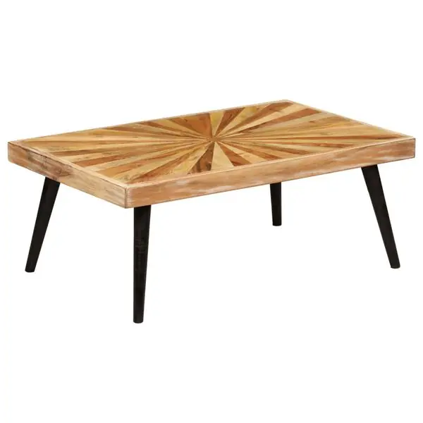 vidaXL Soffbord massivt mangoträ 90x55x36 cm risnedsättning