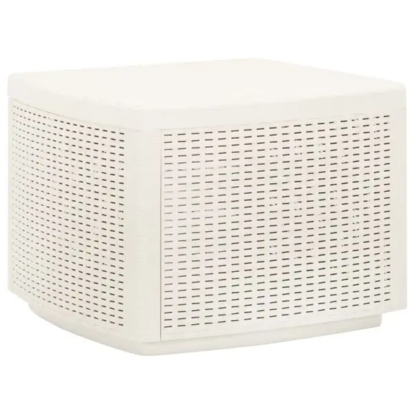 Kampanj vidaXL Trädgårdsbord vit 53x53x40 cm plast