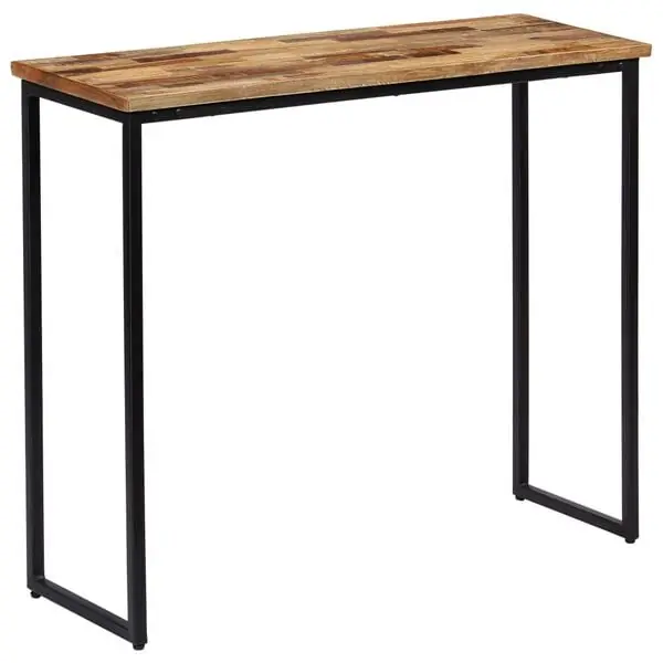 Handla nu vidaXL Konsolbord massivt återvunnet teakträ 90x30x76 cm